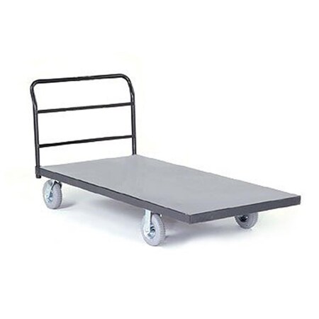 Swivel 30 x 48 in. Steel Deck Truck with 6 in. Rubber Casters SW3082389